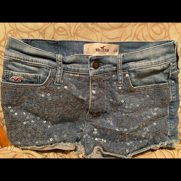 Hollister sequined denim shorts - Picture 1 of 5